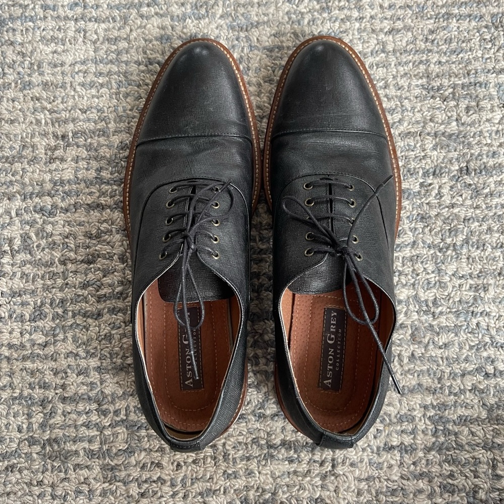Aston Grey Collection Oxfords in Black - Men’s Shoes